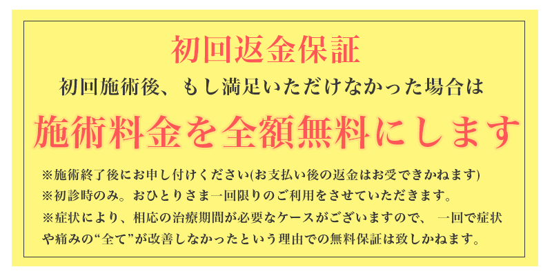 初回返金保証